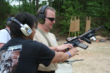 At the shooting range